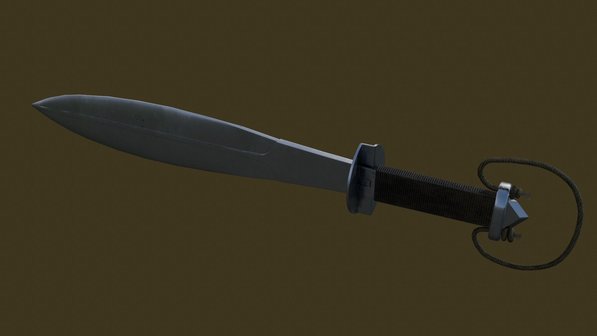 Welsh Knife 1916 Low-poly 3D model_8