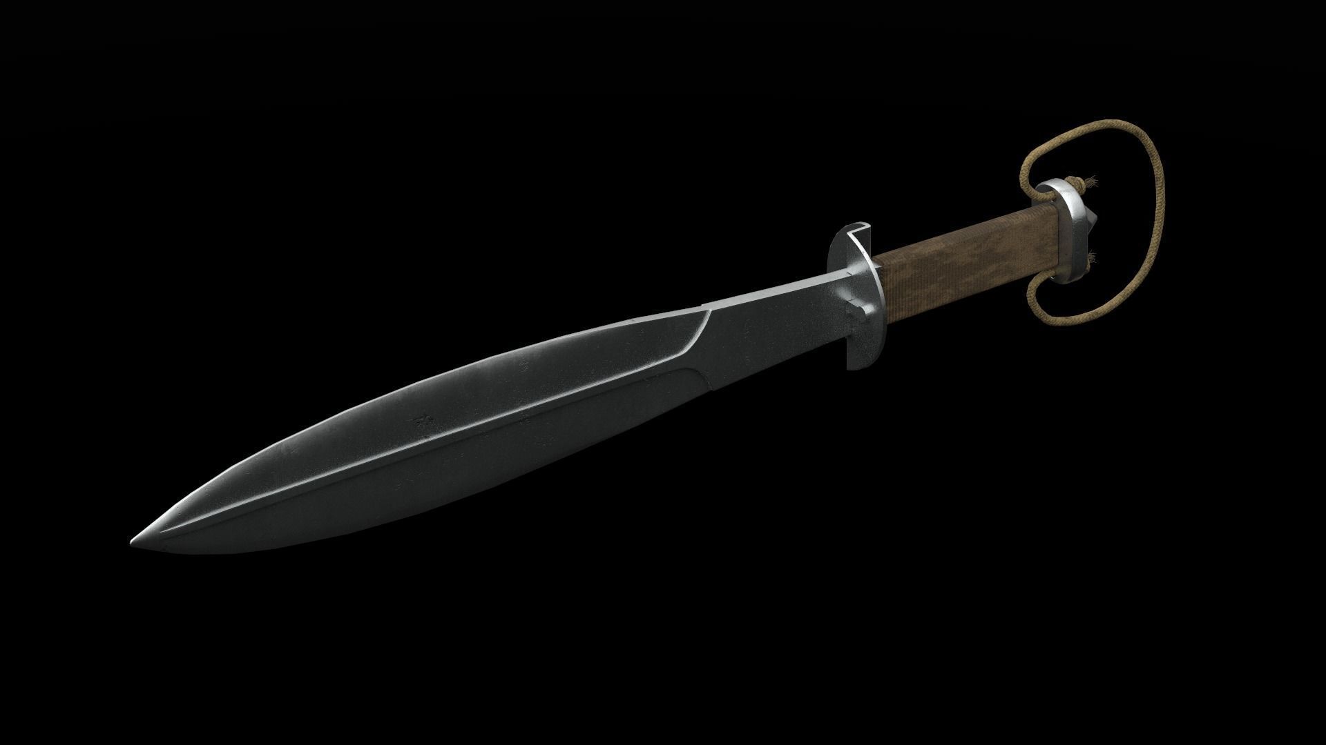 Welsh Knife 1916 Low-poly 3D model_5
