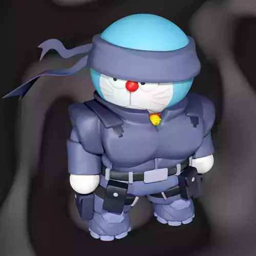 Solid Snake  Doraemon ver 3D print model