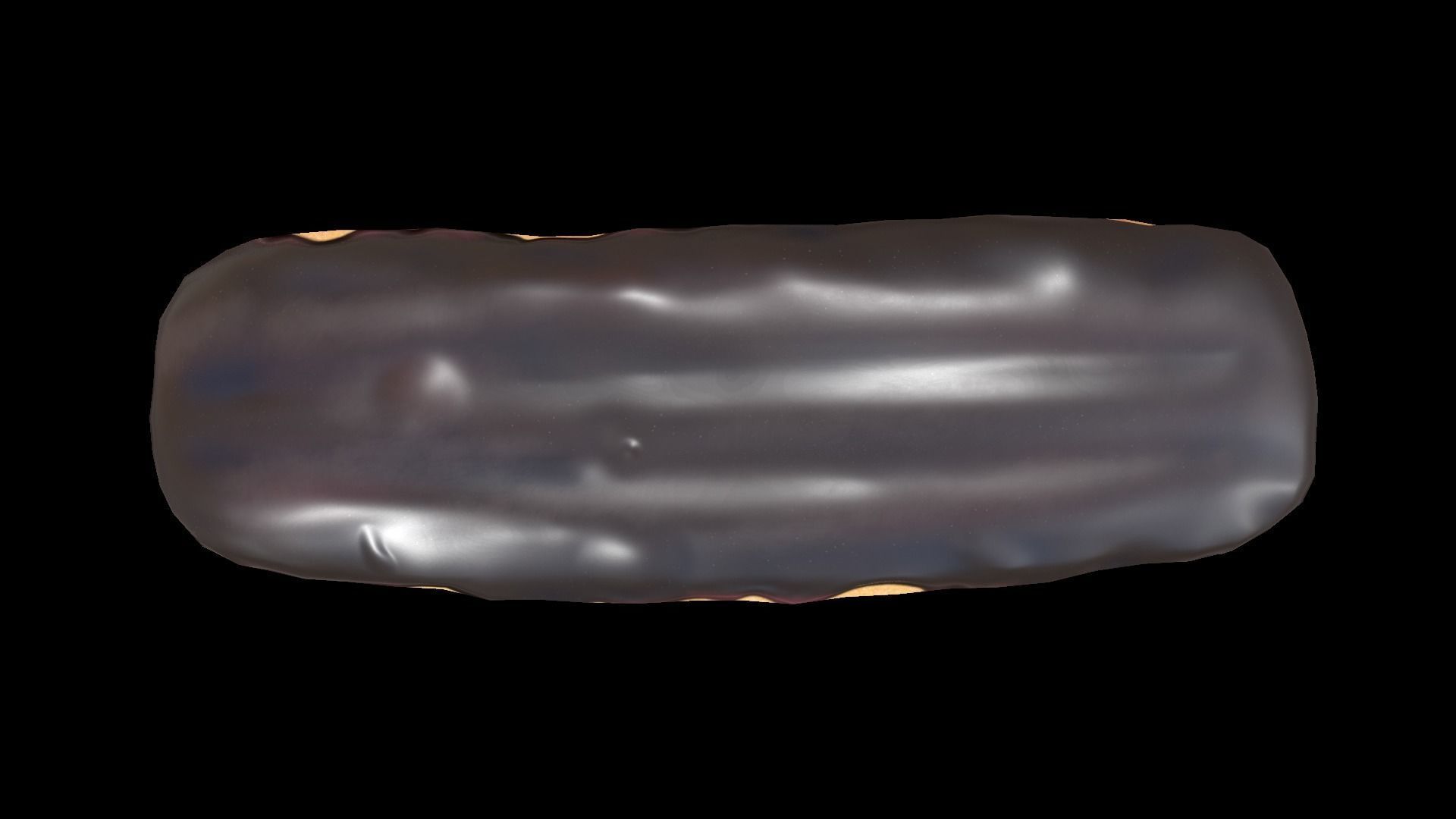 Chocolate Eclair Low-poly 3D model_5