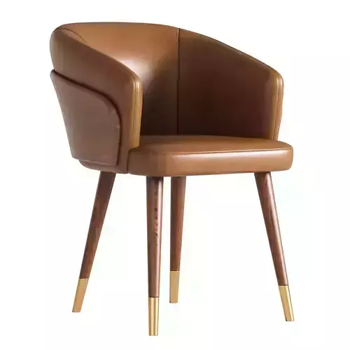chair leather with gold legs