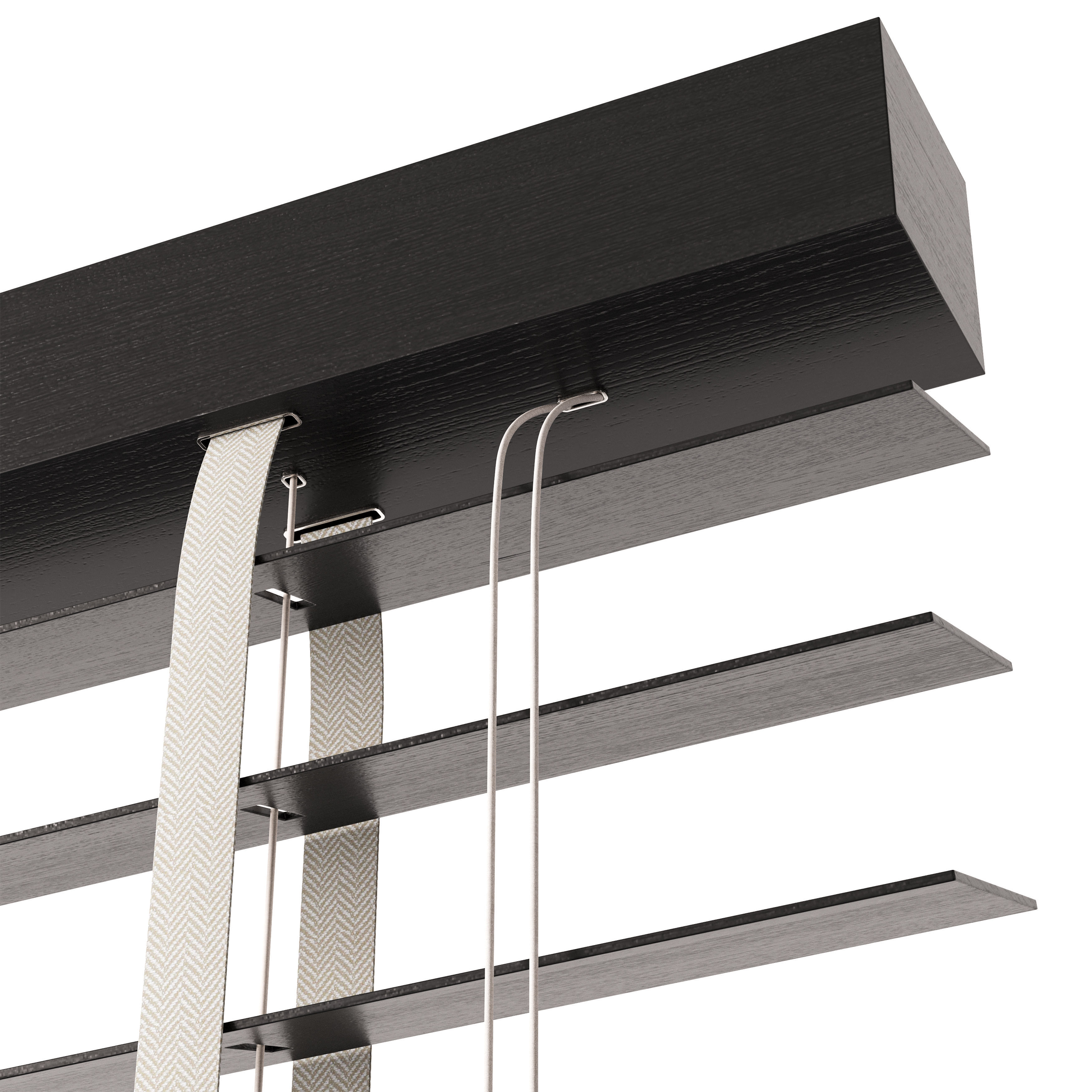 Wooden blinds Set 02 3D model_1