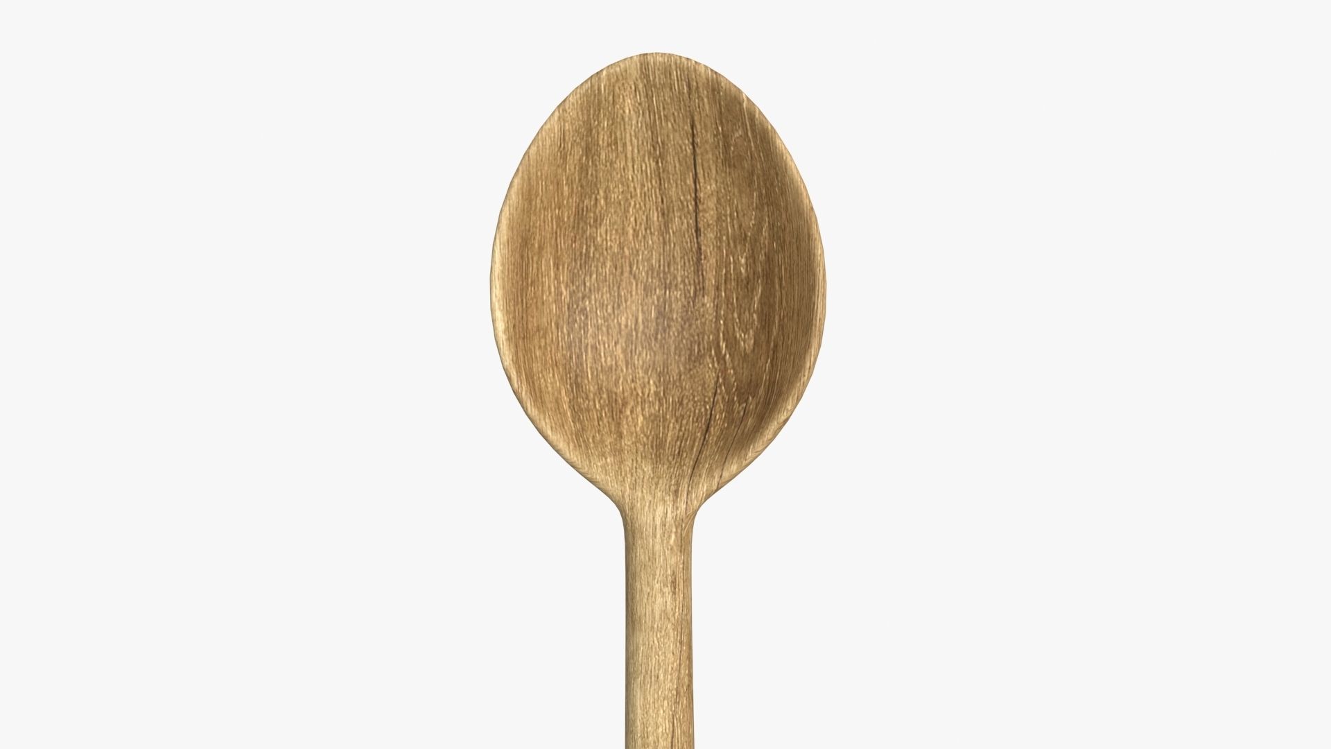 Wood Spoon Low-poly 3D model_15