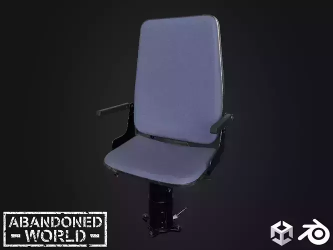 Train Drivers Seat Low-poly 3D model
