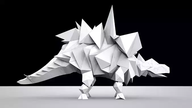 Origami Stegosaurus 