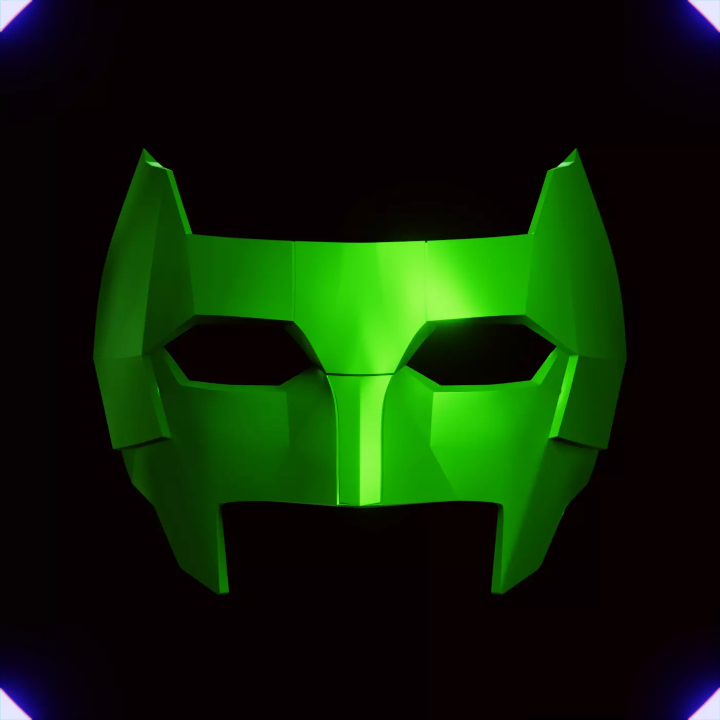 GREEN LANTERN SIMPLE HAL JORDAN MASK 3D print model_0