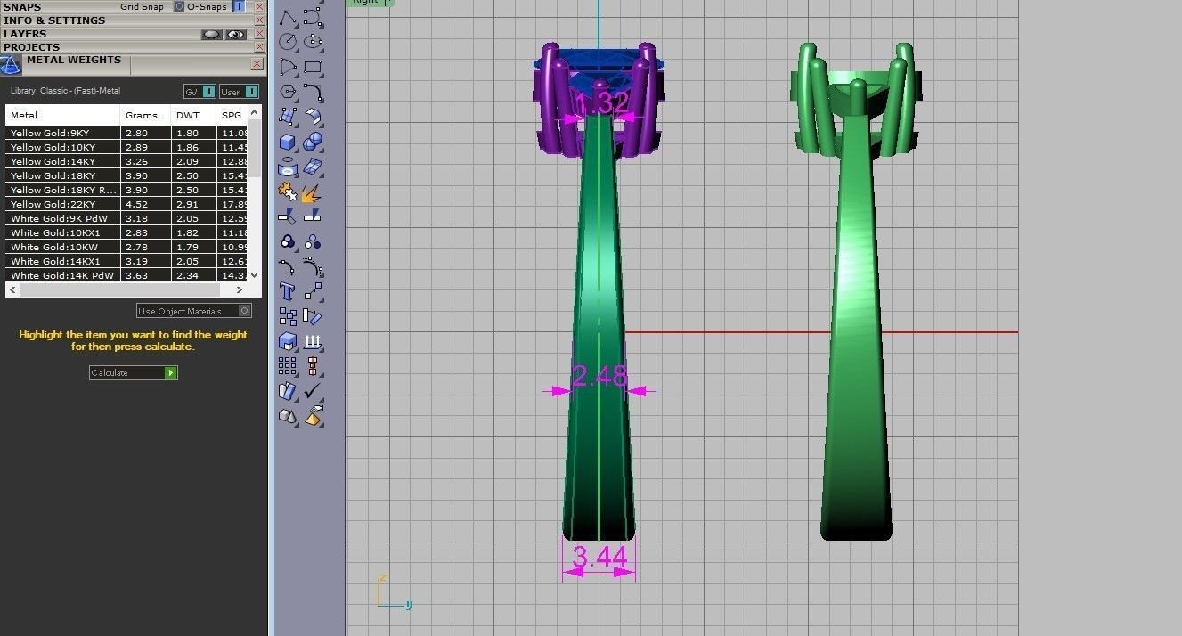 Solitaire ring 3D print model_9