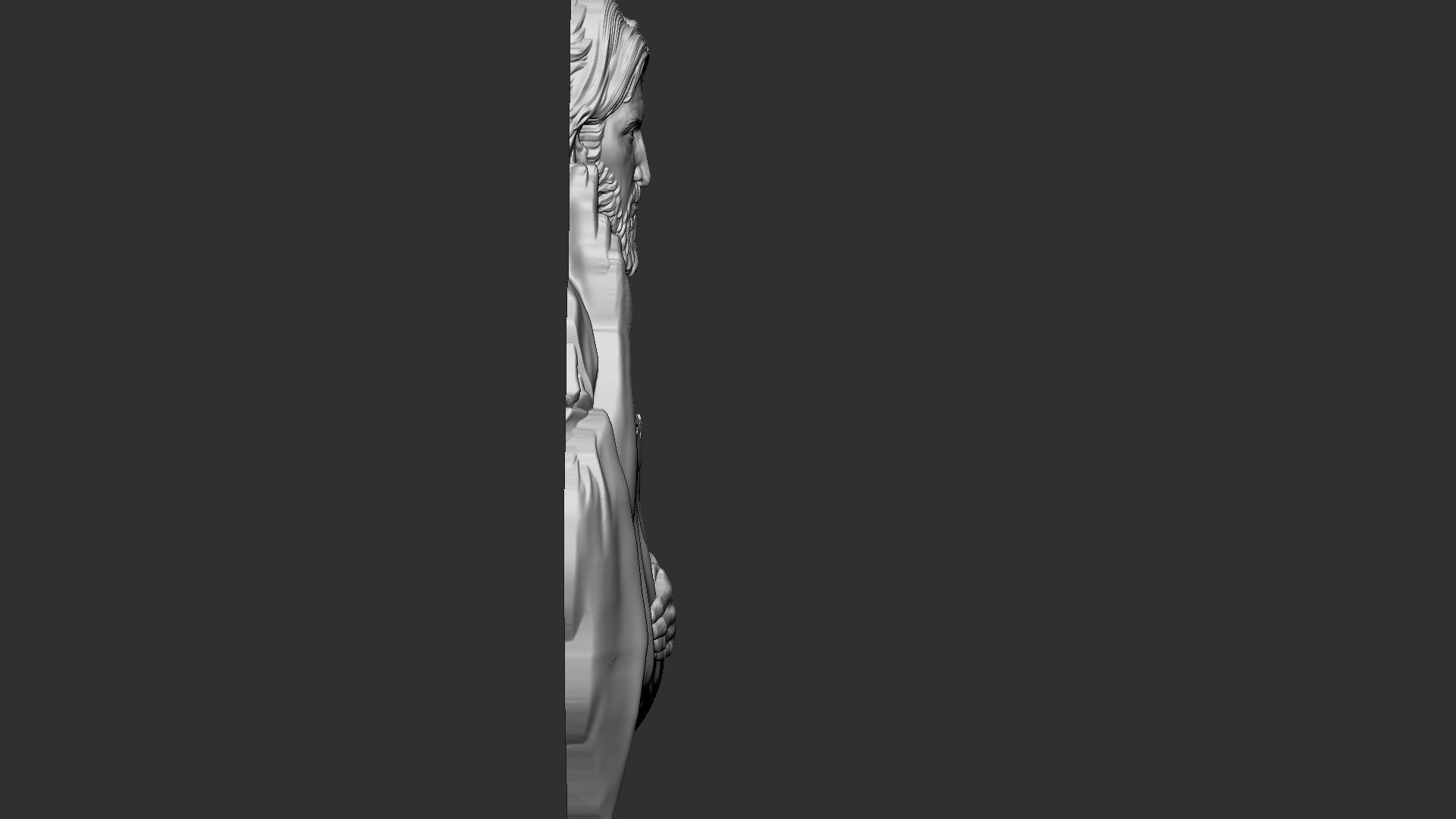 Jesus Relief 01 3D print model_21