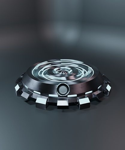 Sci-Fi Pedestal Game ready asset 3D model