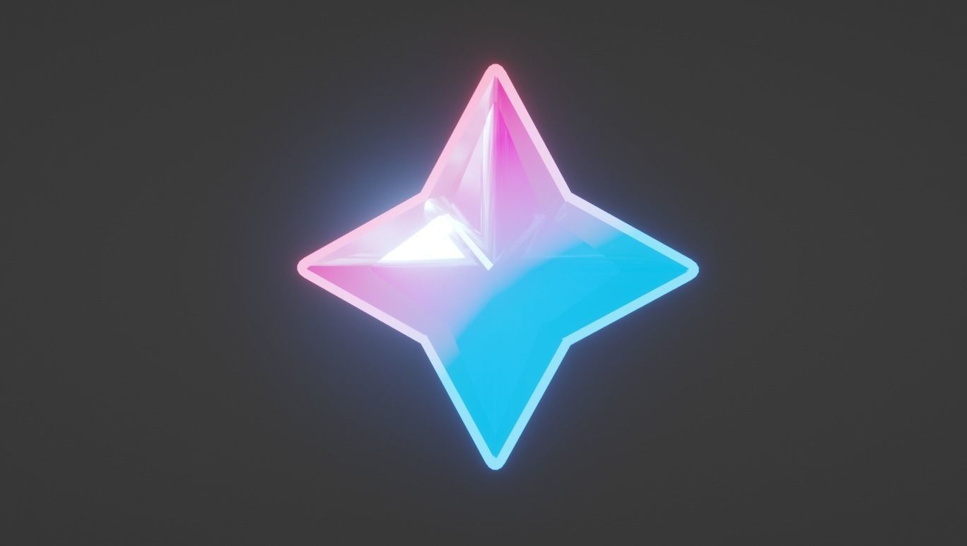 Low-Poly 3D Primogem star Low-poly 3D model_1