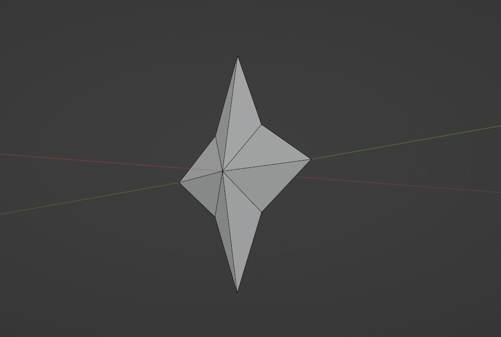 Low-Poly 3D Primogem star Low-poly 3D model_9