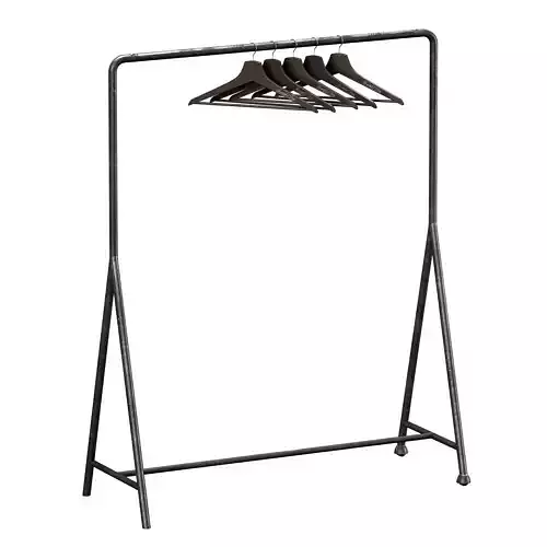 Metal hanger with hangers
