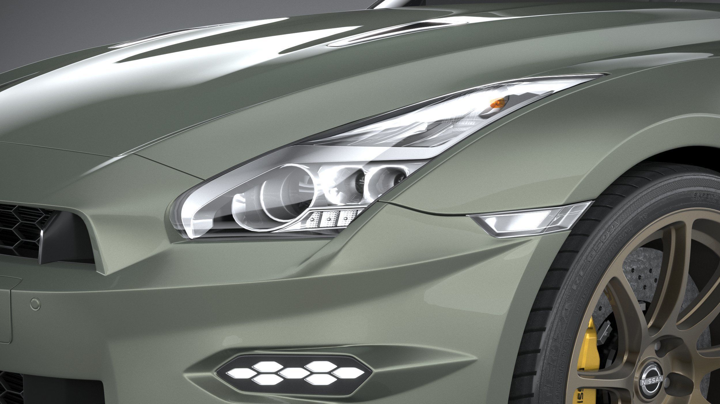 Nissan GT-R 2024 3D model_14