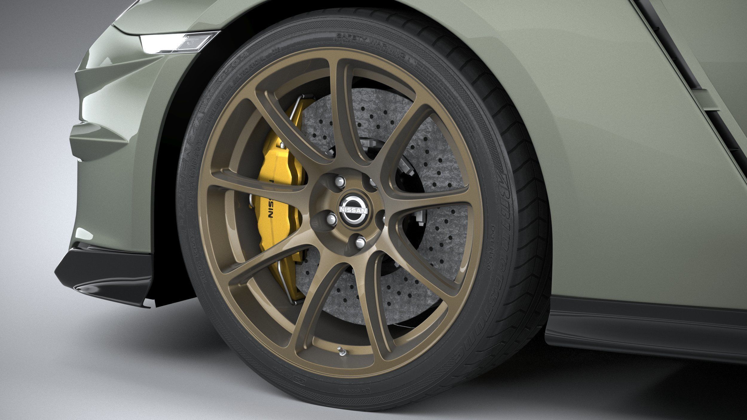 Nissan GT-R 2024 3D model_16