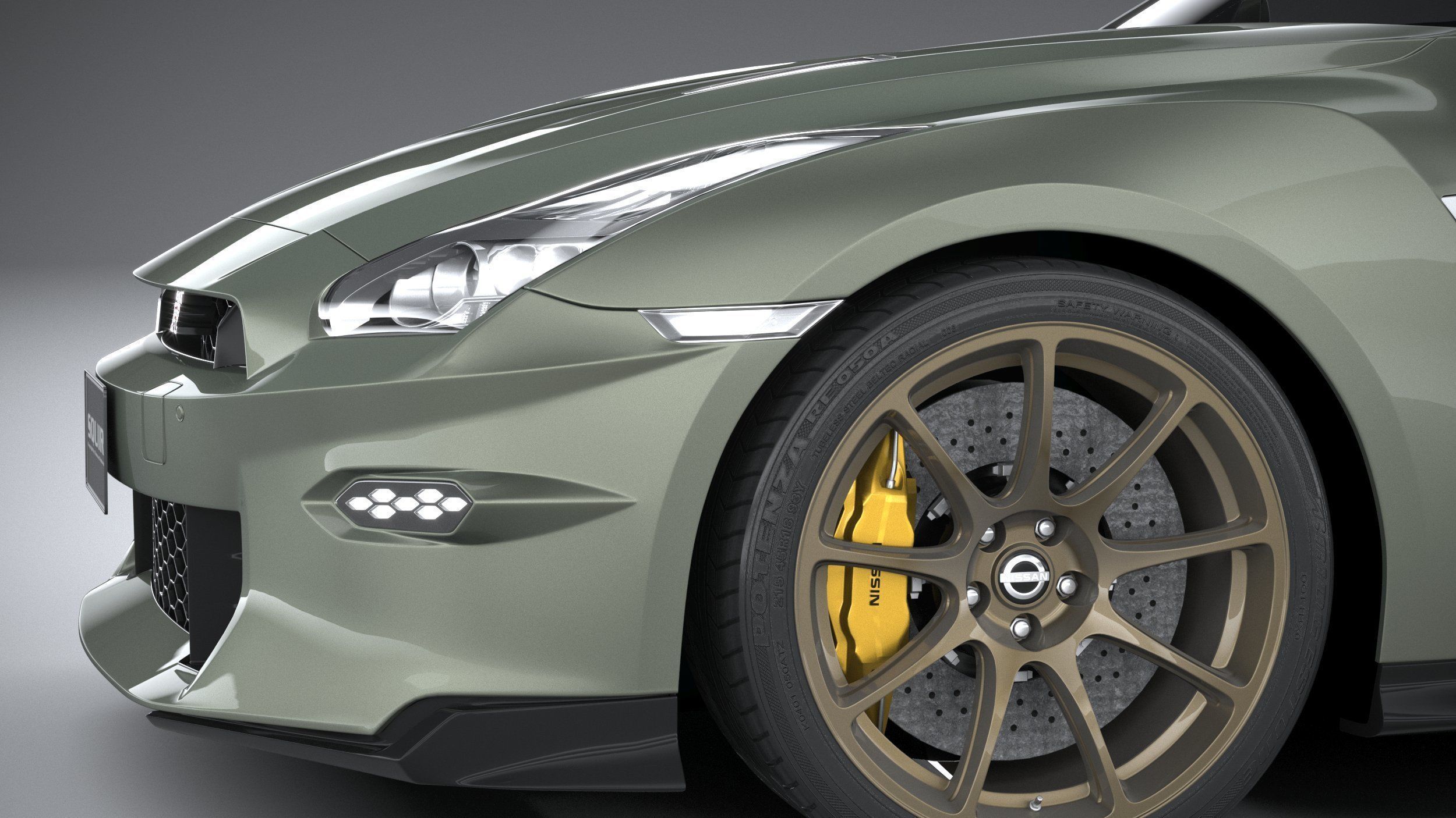 Nissan GT-R 2024 3D model_3