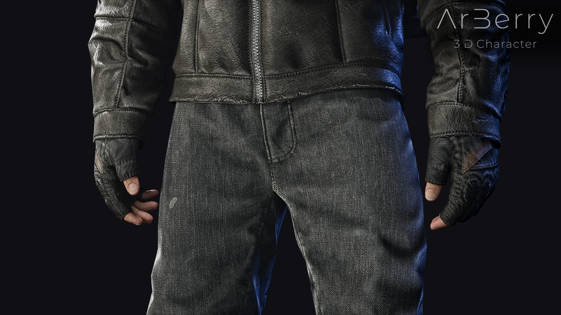 FREE Survival Character Free low-poly 3D model_5