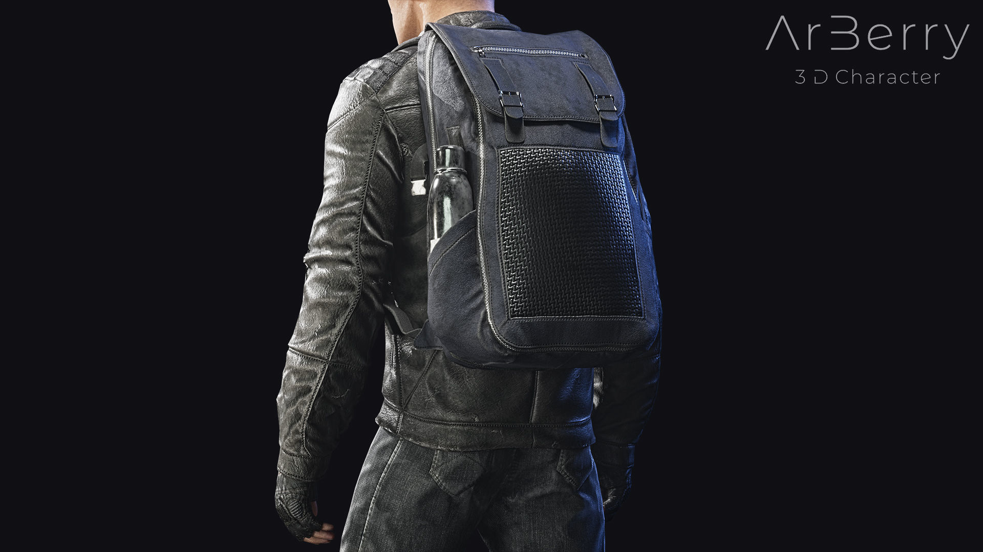 FREE Survival Character Free low-poly 3D model_7