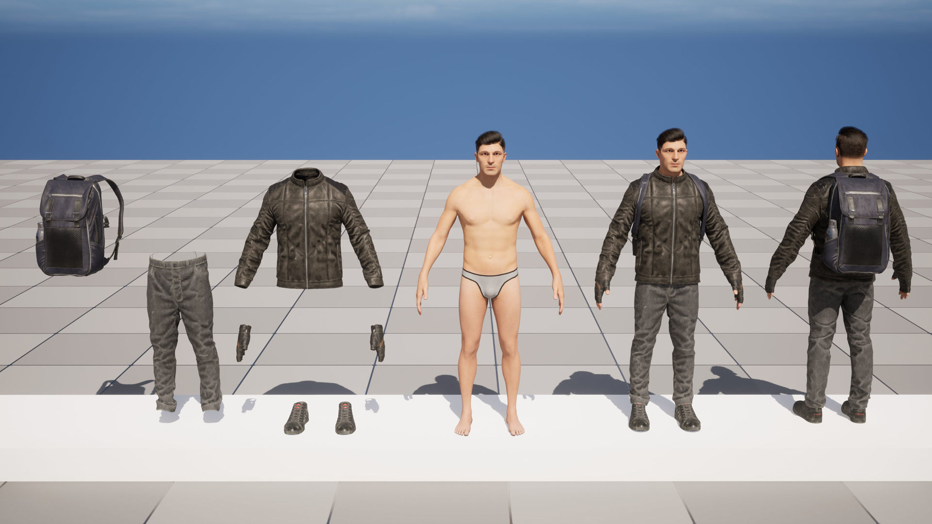 FREE Survival Character Free low-poly 3D model_13