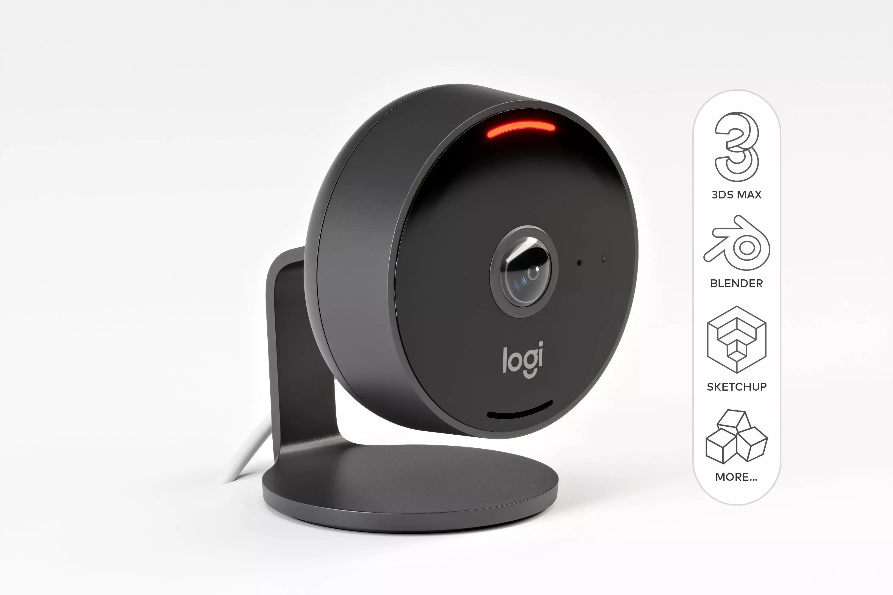 Logitech Circle View Security Camera 3D model_0
