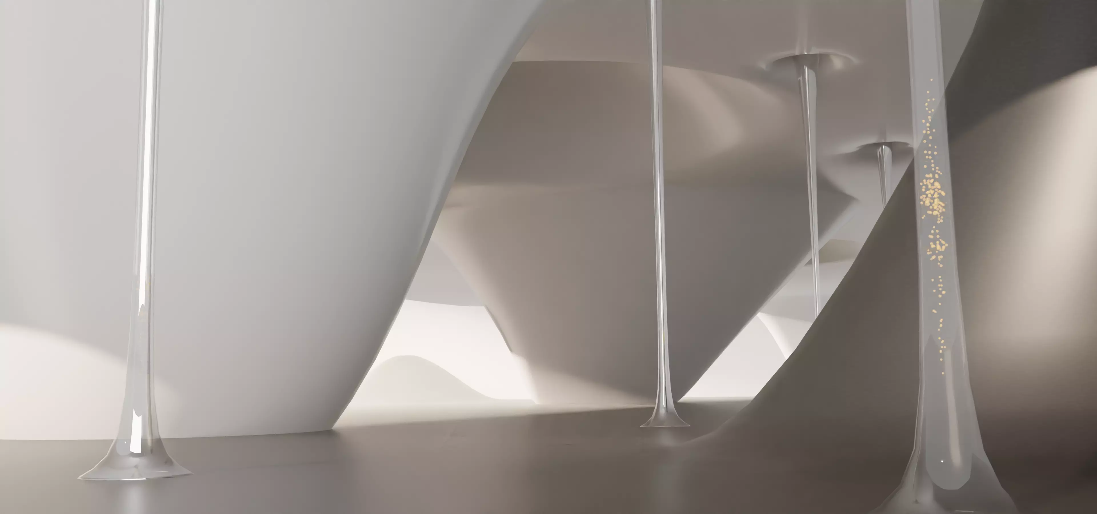 laboratory interior of futuristic building 3D model_0