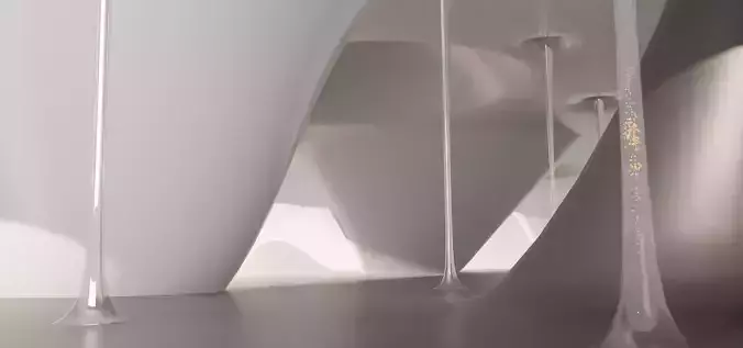 laboratory interior of futuristic building