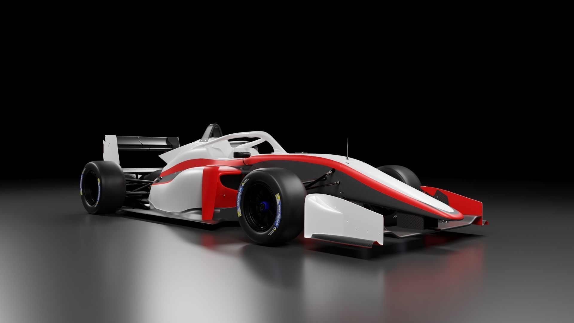 f3 model racing car 3D model_3