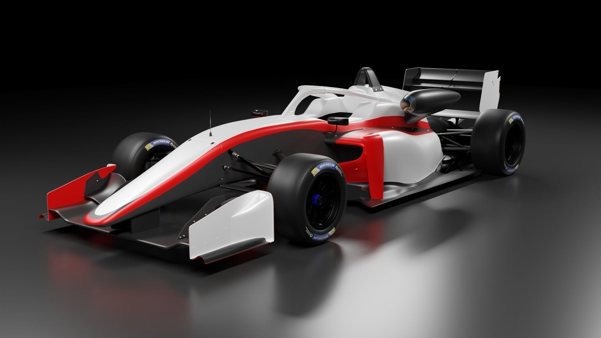 f3 model racing car 3D model_2