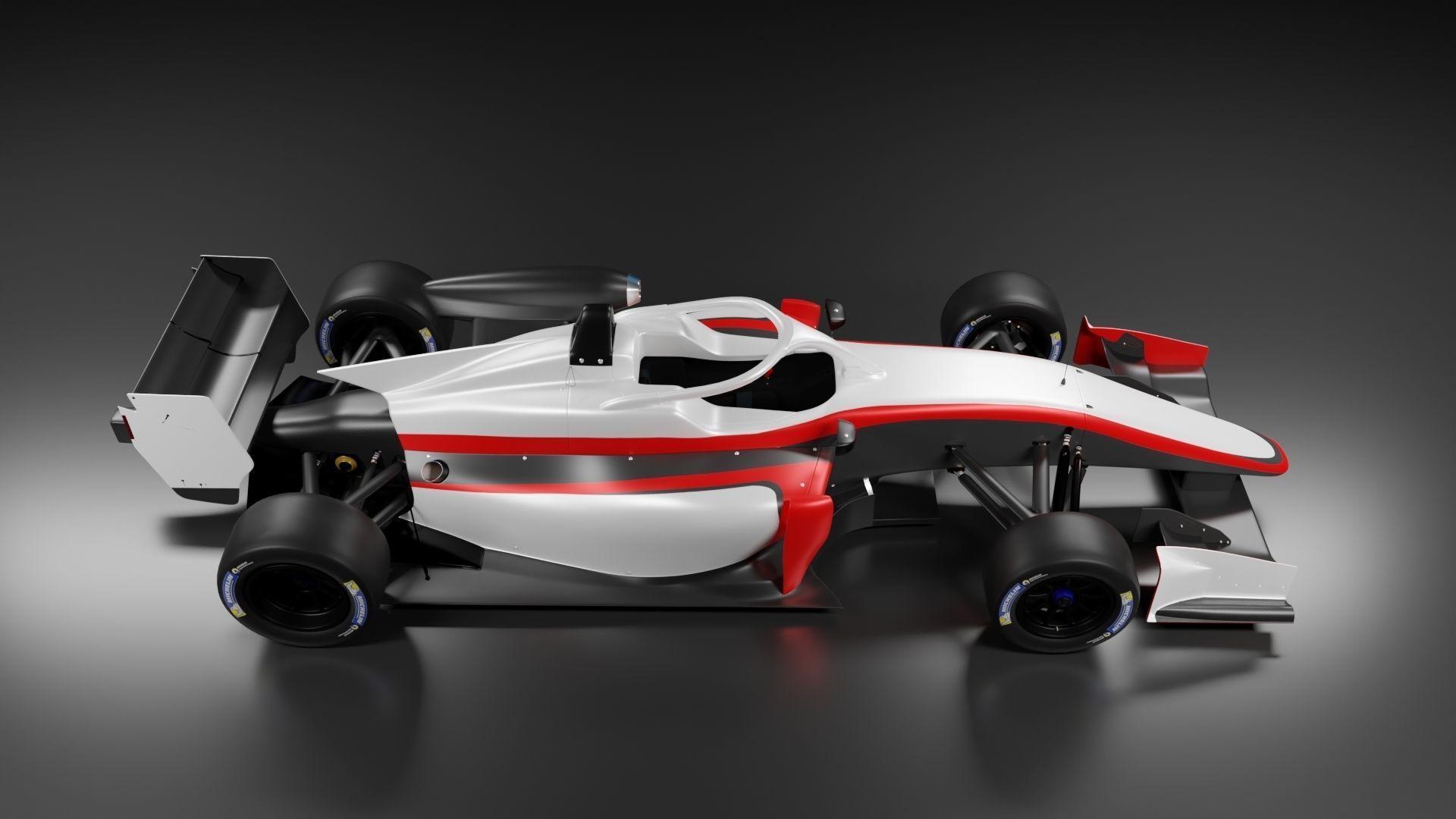 f3 model racing car 3D model_4