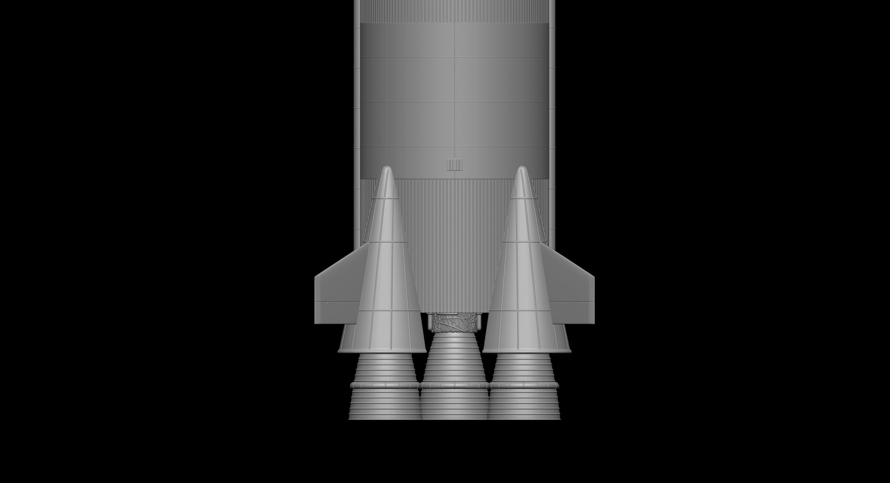Nasa Saturn V Rocket and Launch Pad 3D model for 3D Printer 3D print model_15