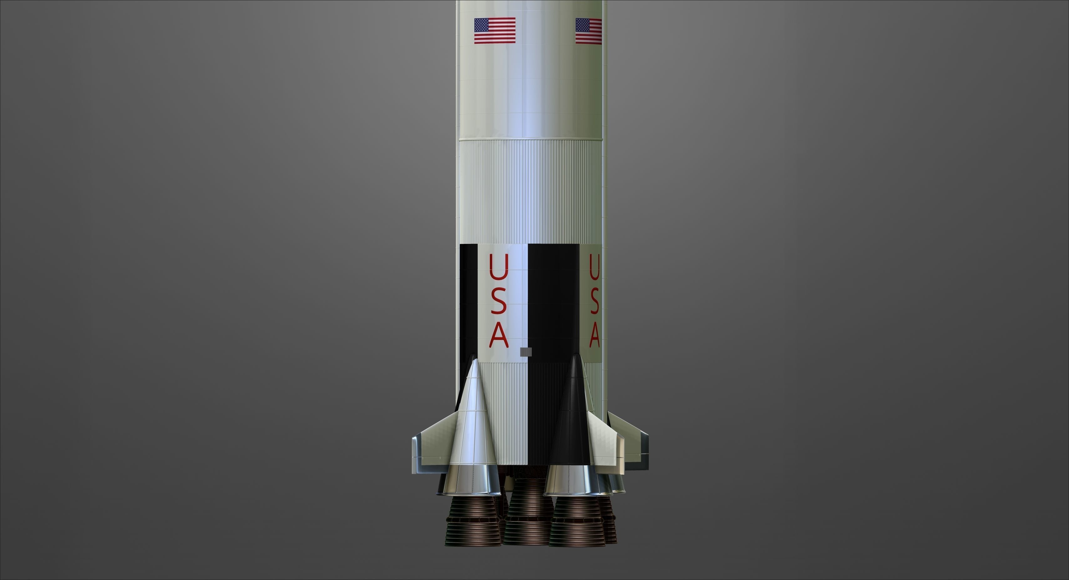 Nasa Saturn V Rocket and Launch Pad 3D model for 3D Printer 3D print model_9