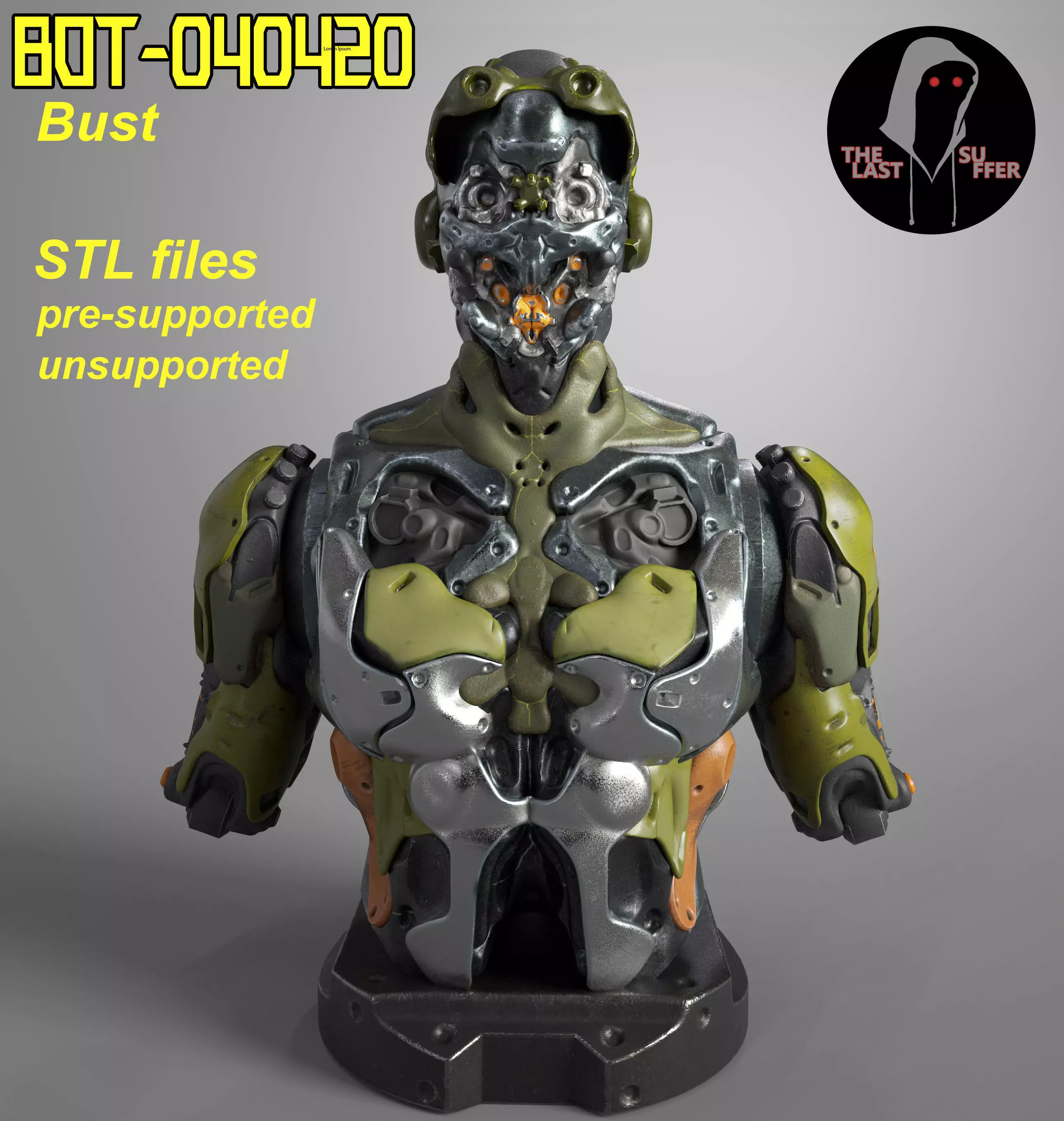 BOT-040420 BUST 3D print model