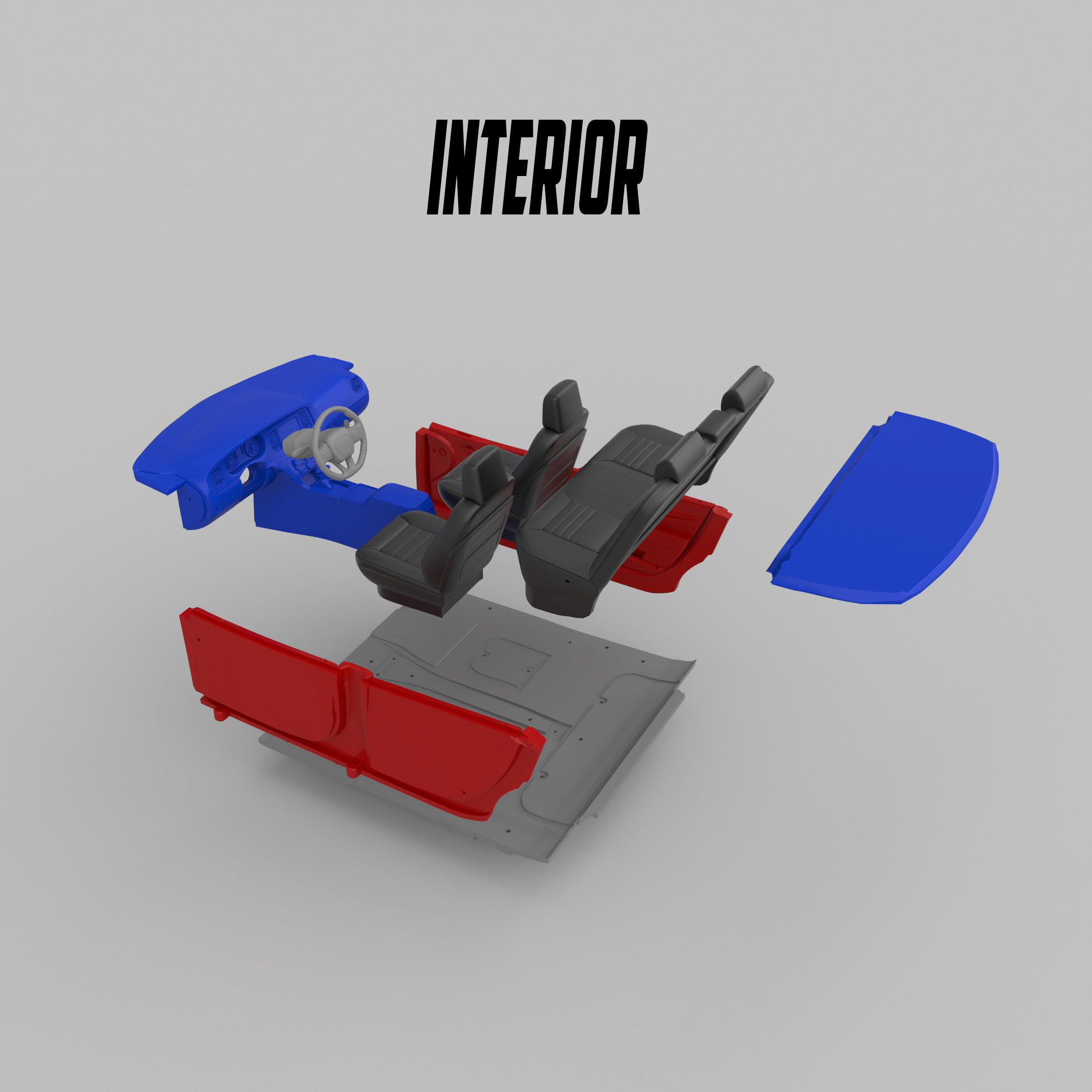 Dodge Charger SRT Hellcat Ready to Print STL Files 3D print model_14