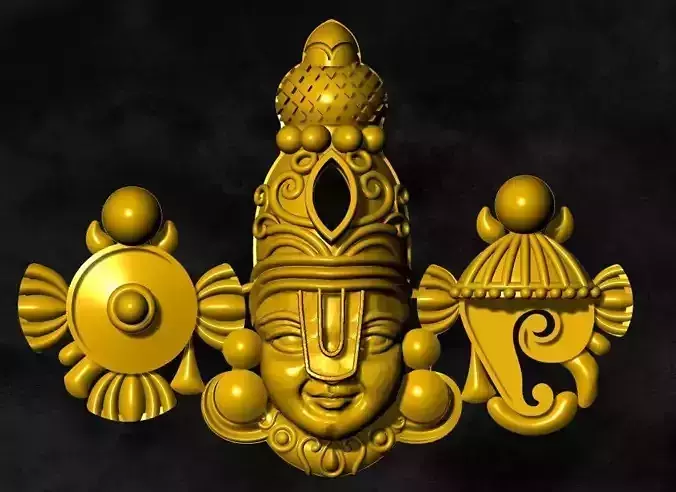 BALAJI SANK CHAKRA PENDENT