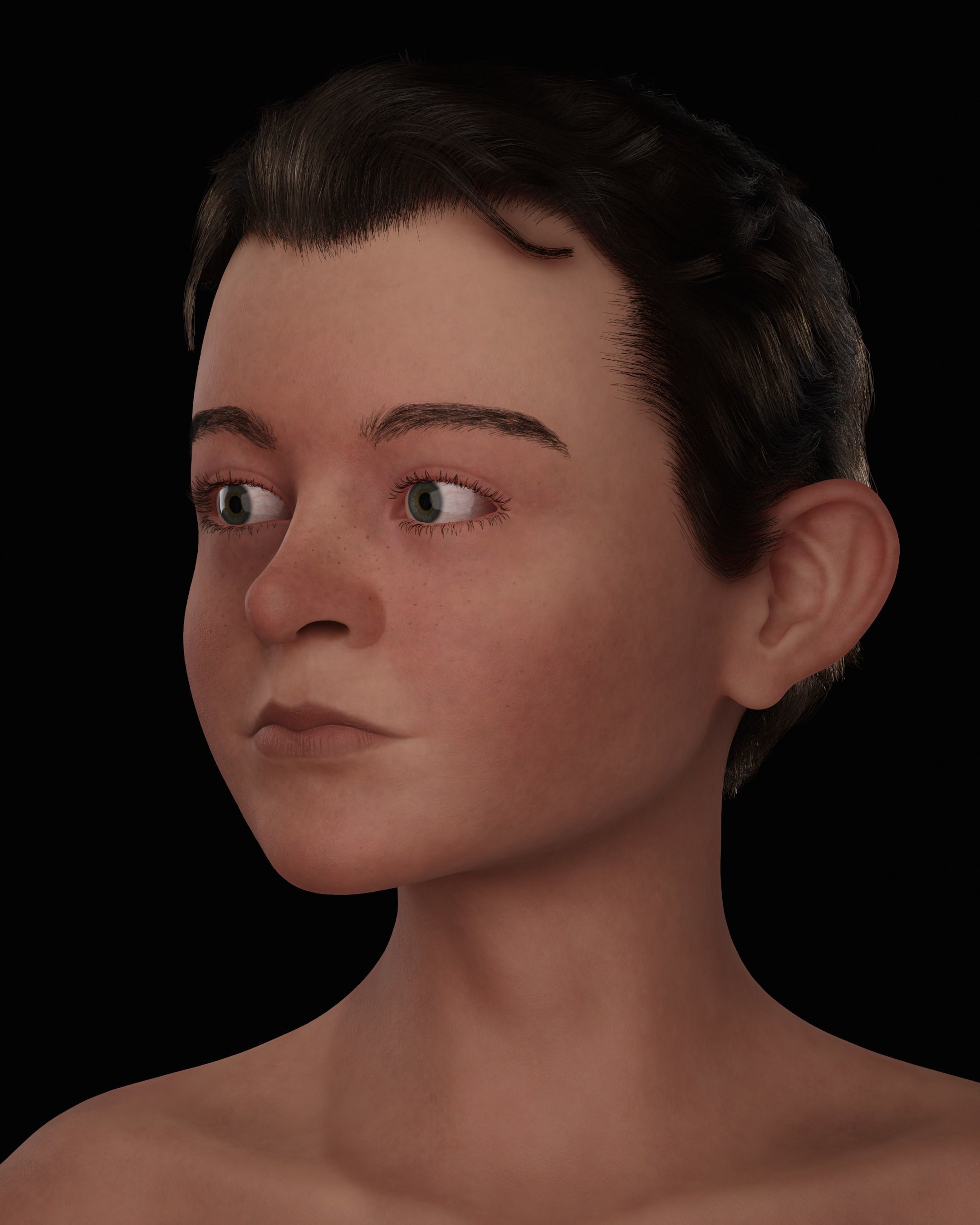 CHILD CHARACTER 3D MODEL Free 3D model_10