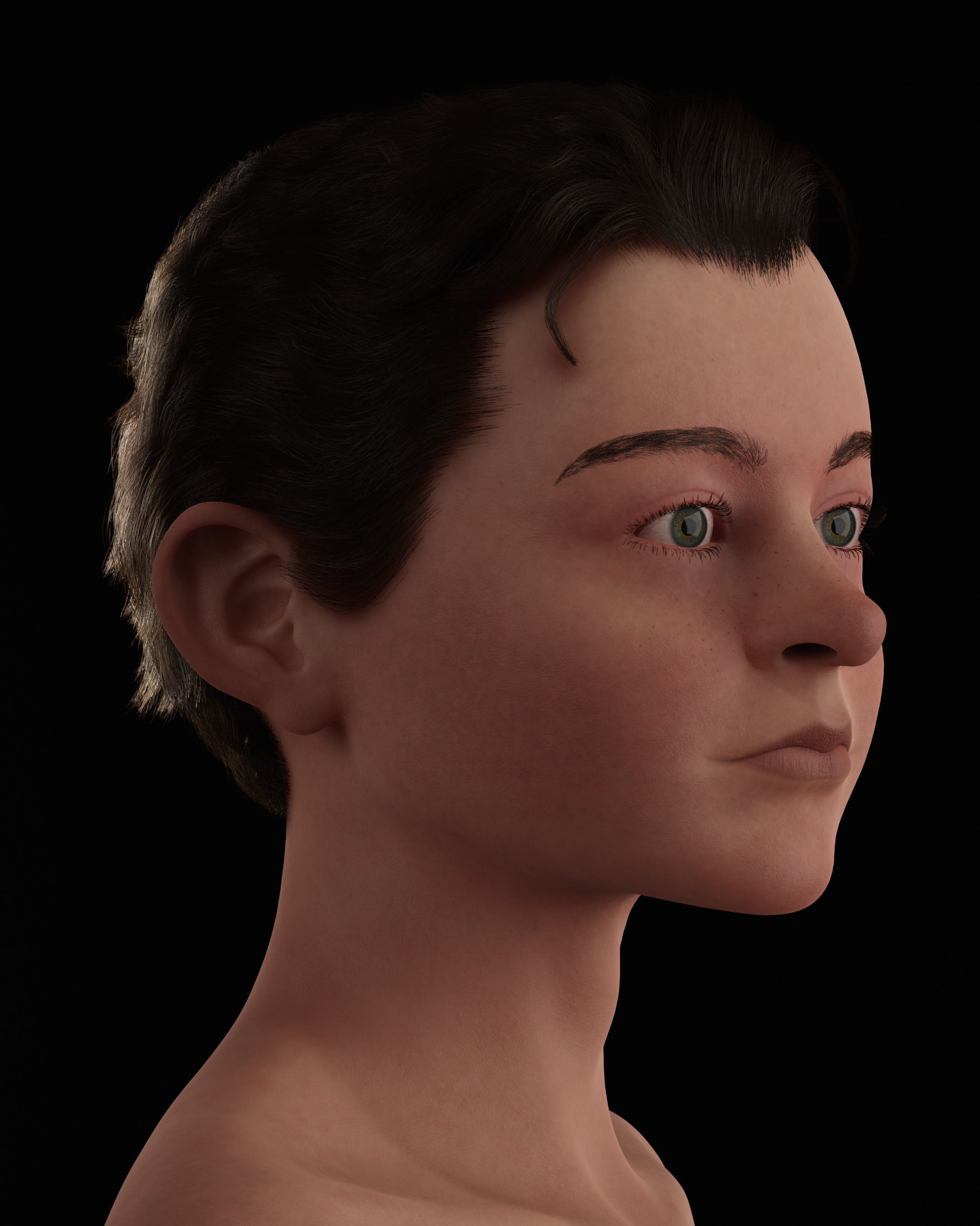 CHILD CHARACTER 3D MODEL Free 3D model_9