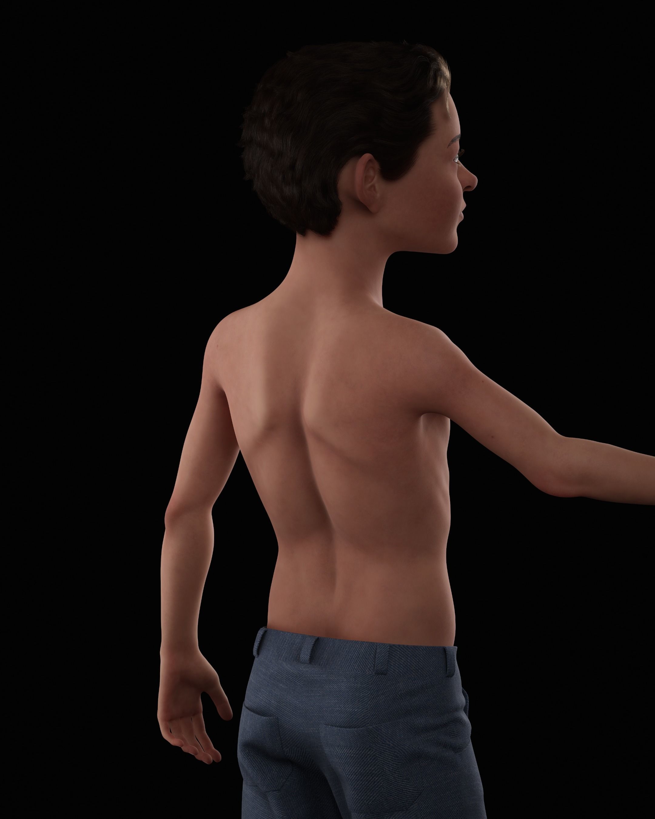 CHILD CHARACTER 3D MODEL Free 3D model_6