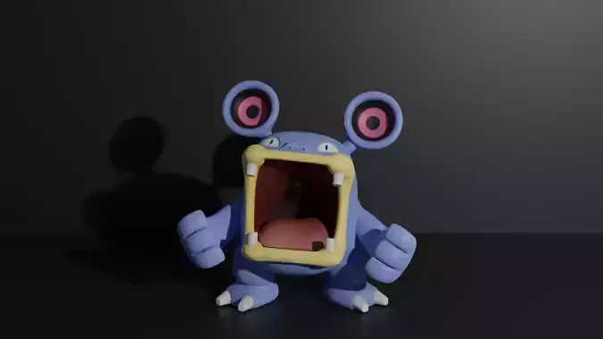 Loudred pokemon 3D print model