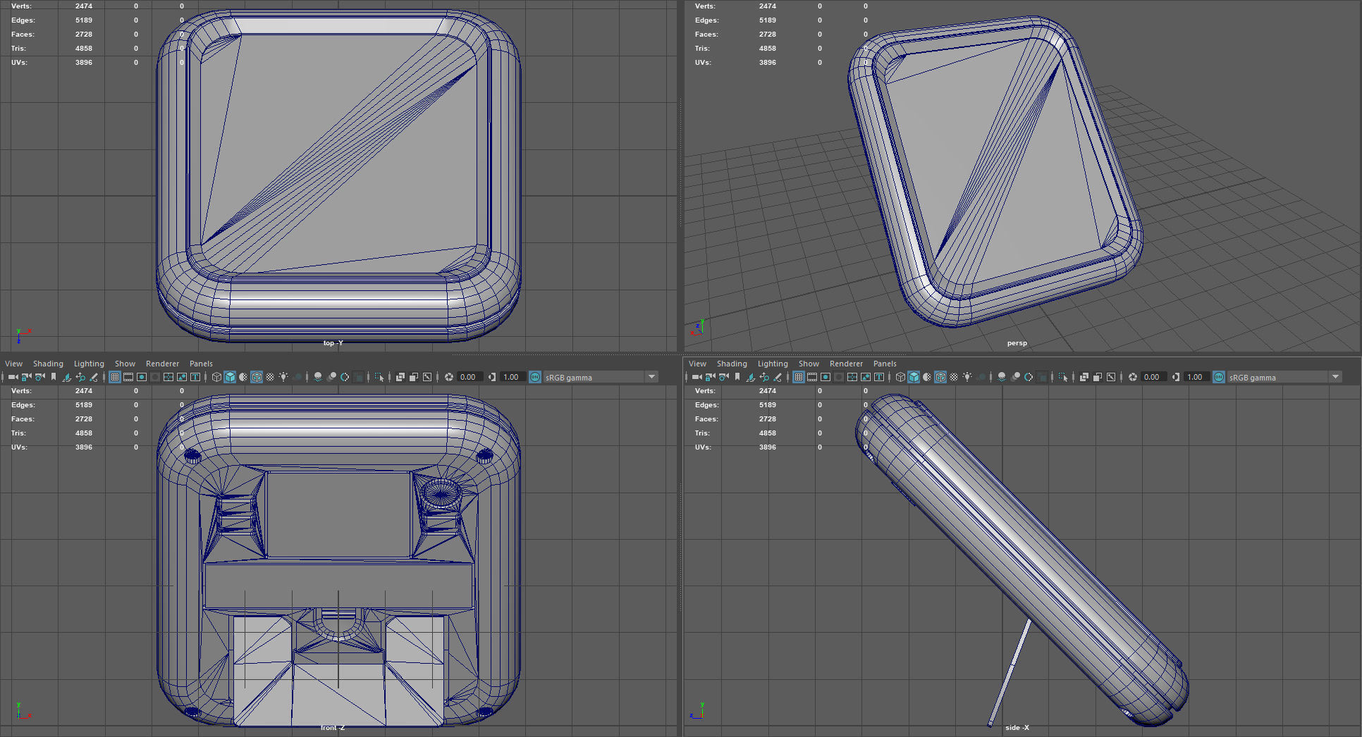 WEATHER STATION Low-poly 3D model_10