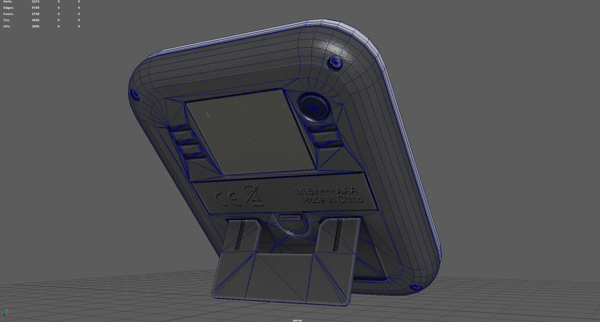 WEATHER STATION Low-poly 3D model_12