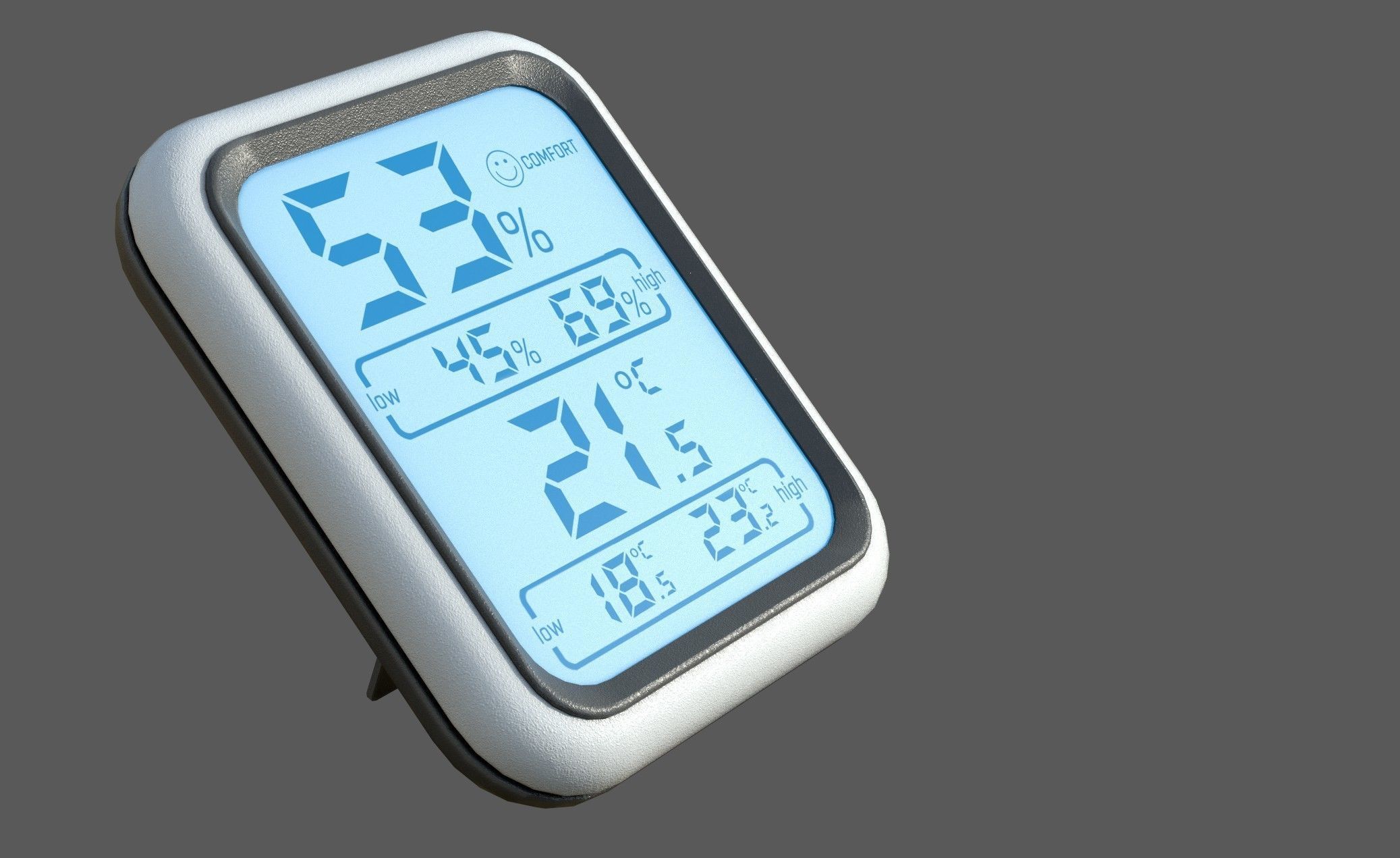WEATHER STATION Low-poly 3D model_3