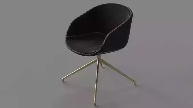 Swivel Chair Antique Brass