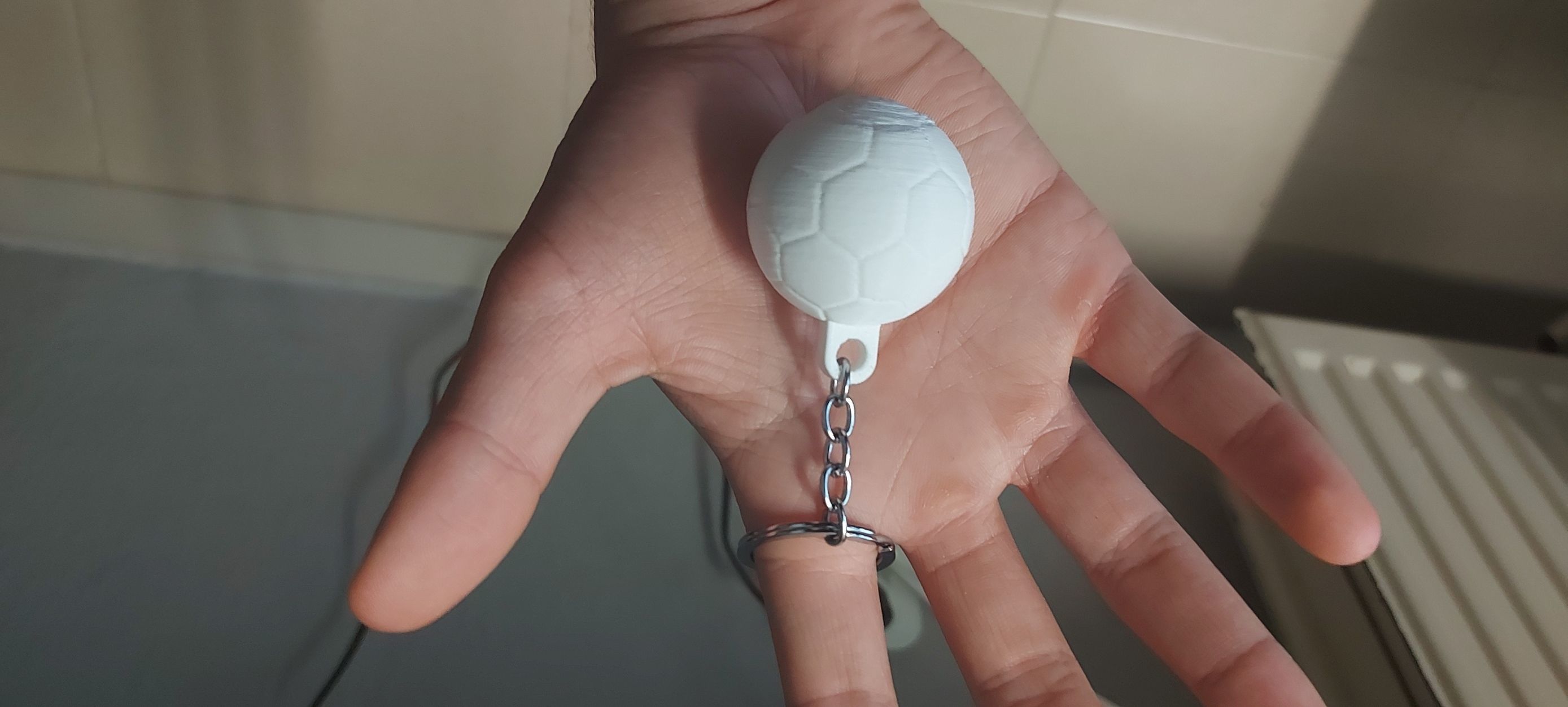 Football Keychain Free 3D print model_2