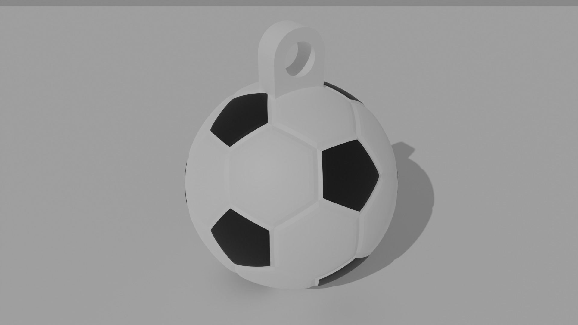 Football Keychain Free 3D print model_4