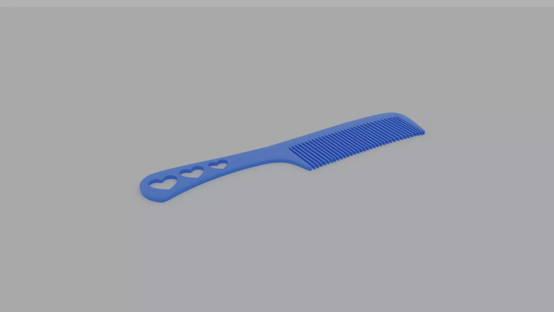 Comb of hearts Free 3D print model