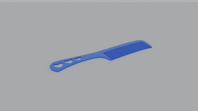 Comb of hearts Free 3D print model