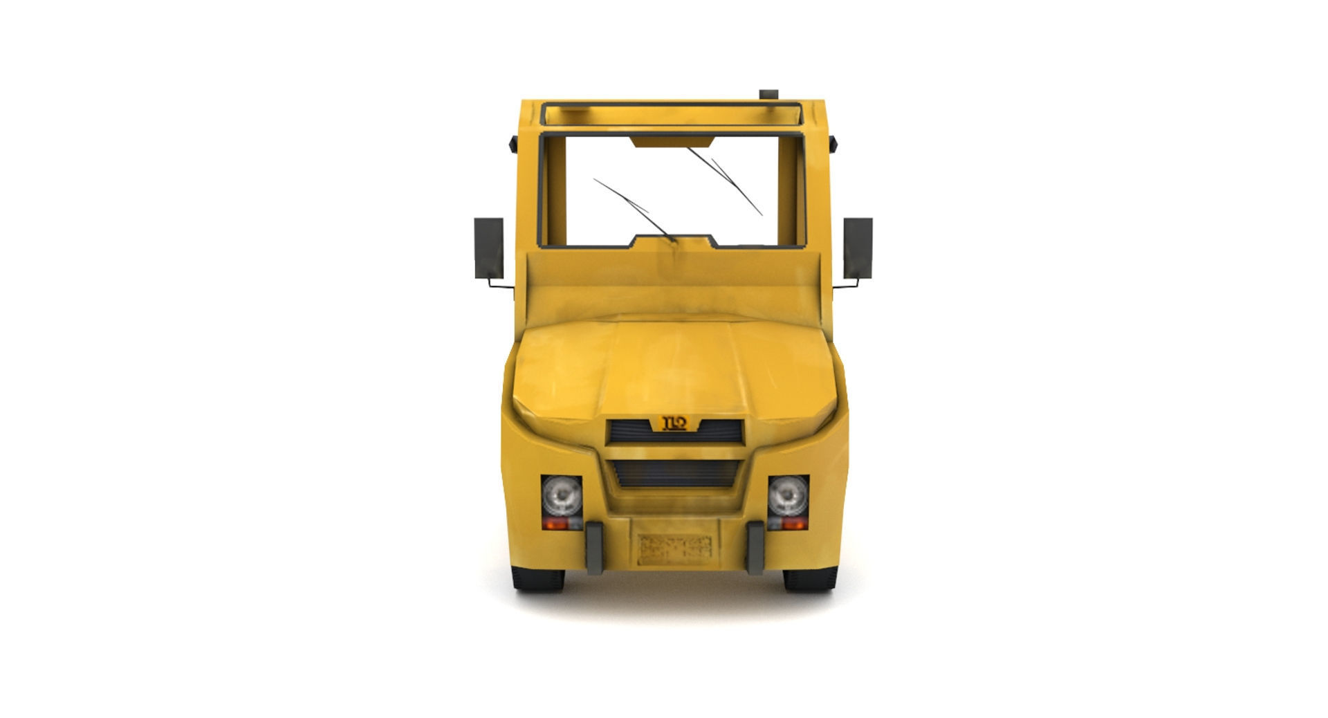 TLD JST-25 Baggage Tractor Low-poly 3D model_5