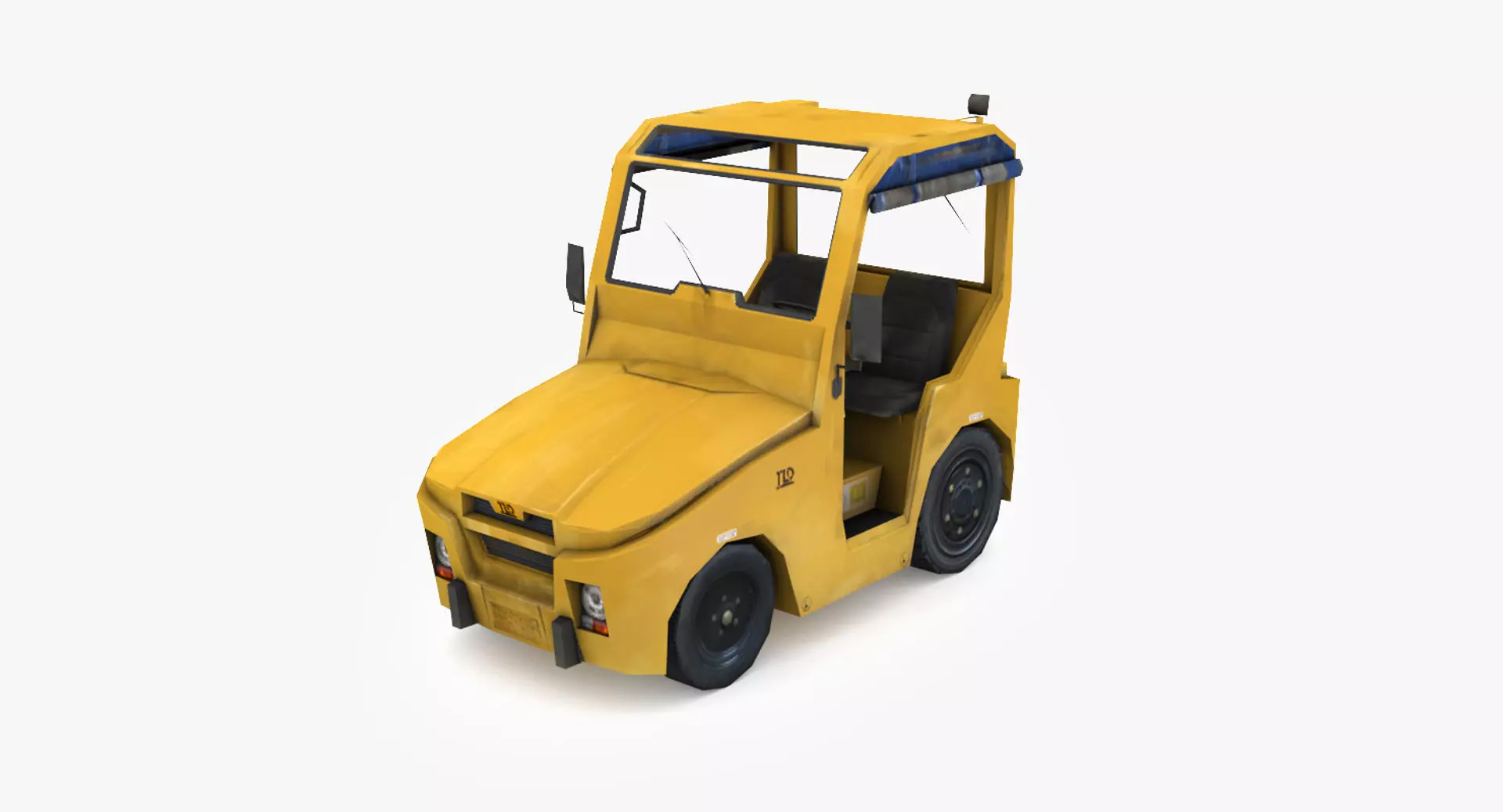TLD JST-25 Baggage Tractor Low-poly 3D model_0
