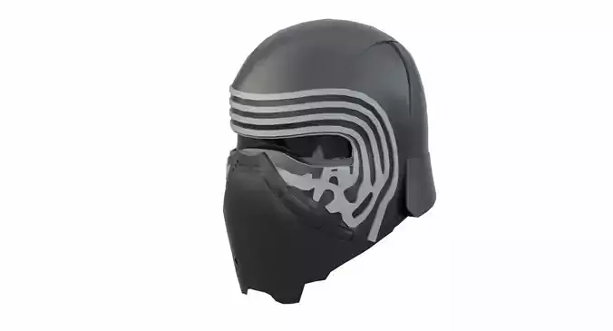 Kylo Ren Helmet Low-poly 3D model