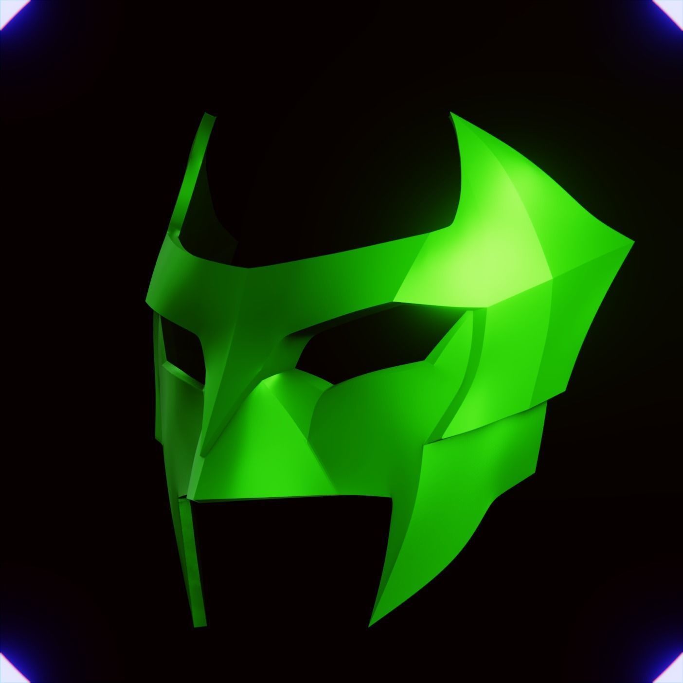 GREEN LANTERN KYLE RAYNER PARALLAX HAL JORDAN MASK 3D model 3D printable CGTrader