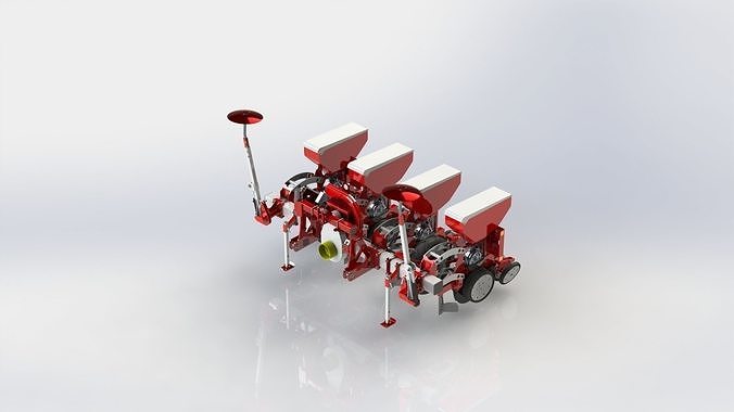 WG 0211 - Double-disc precision vacuum planters 3m 3D model